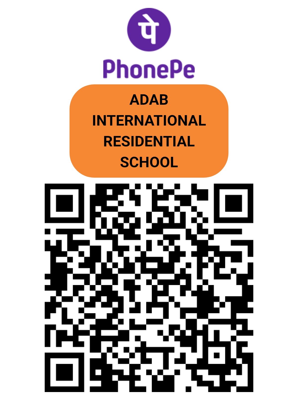 Payment QR Code - Adab International Residential School